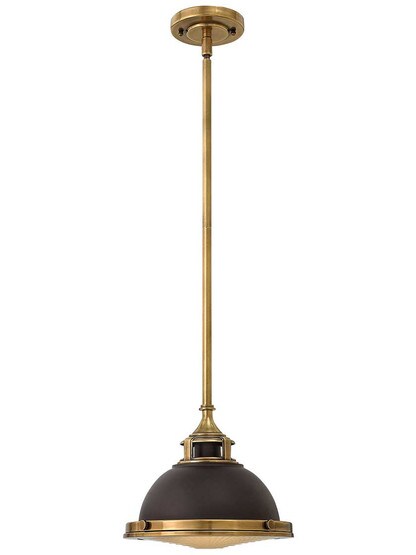 Amelia Stem Pendant with Metal Shade in Buckeye Bronze.
